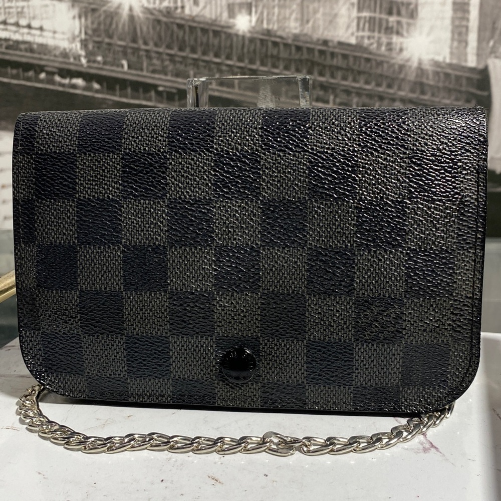 Authentic Rare Louis Vuitton Damier Graphite Santur Belt Bum Waist Bag Pochette